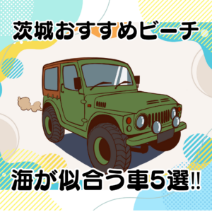 【茨城×車×海】絶対外さないビーチと海が似合うおすすめ車まとめ🌊🚗