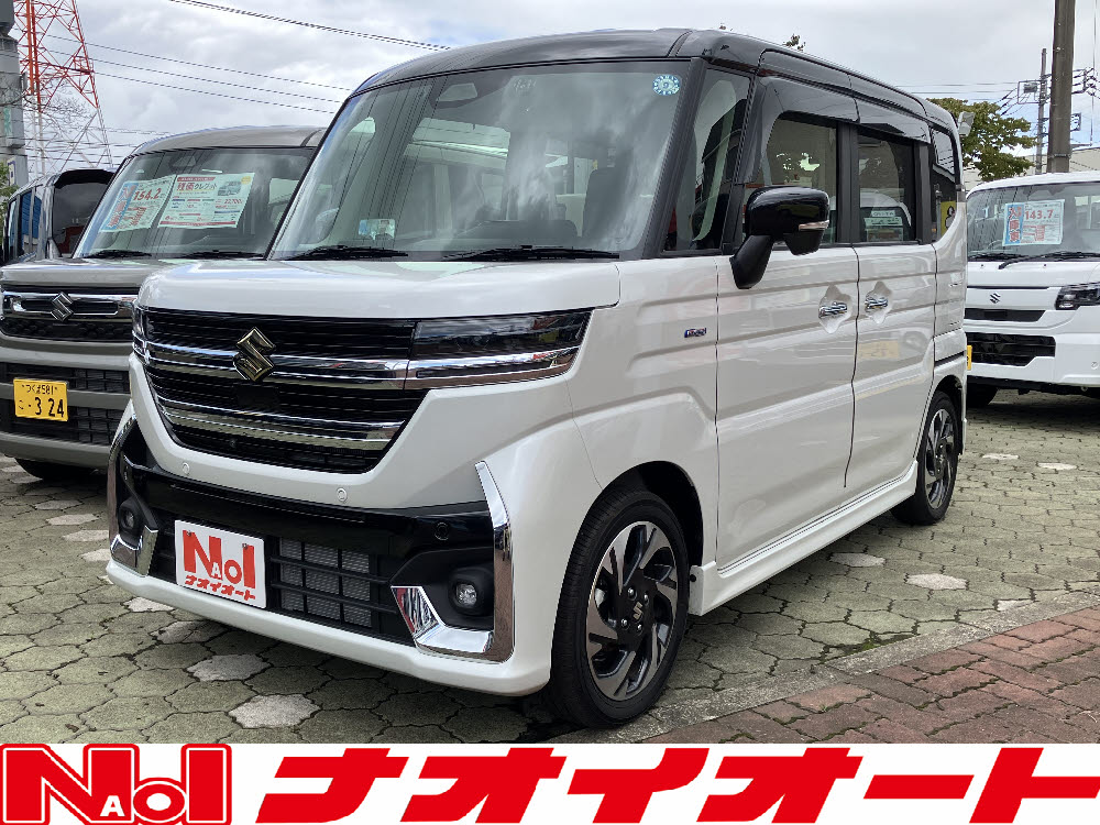 スペーシアカスタム　HYBRID XS　9ナビ・全方位　