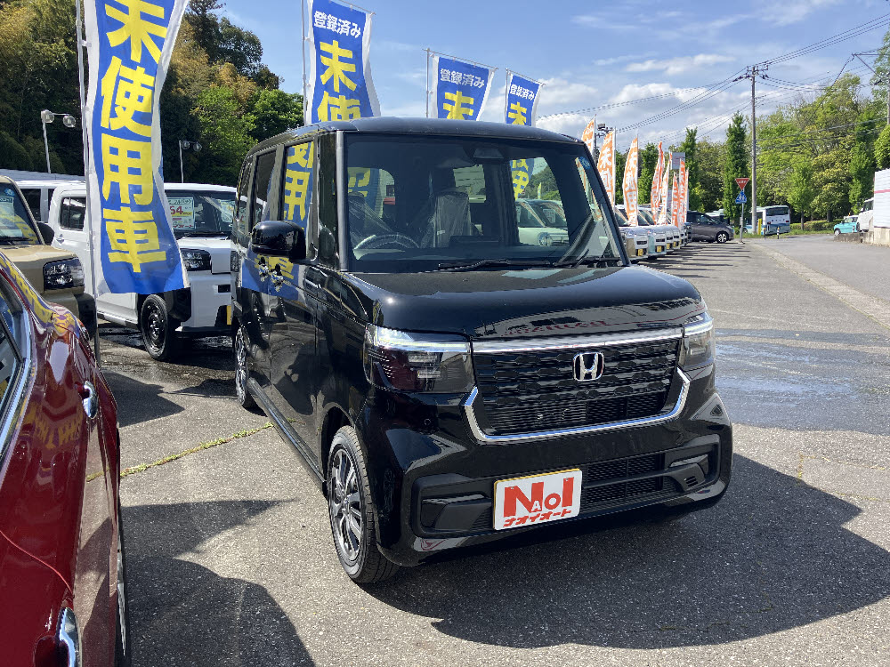 ホンダ　N BOXカスタム 両PS付 9インチナビ2枚目