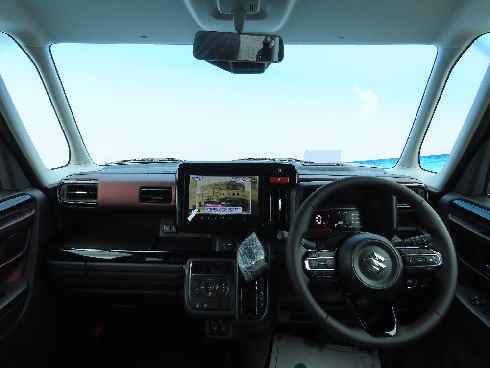 スズキ　スペーシアカスタム　HV　XS　ナビ付11枚目