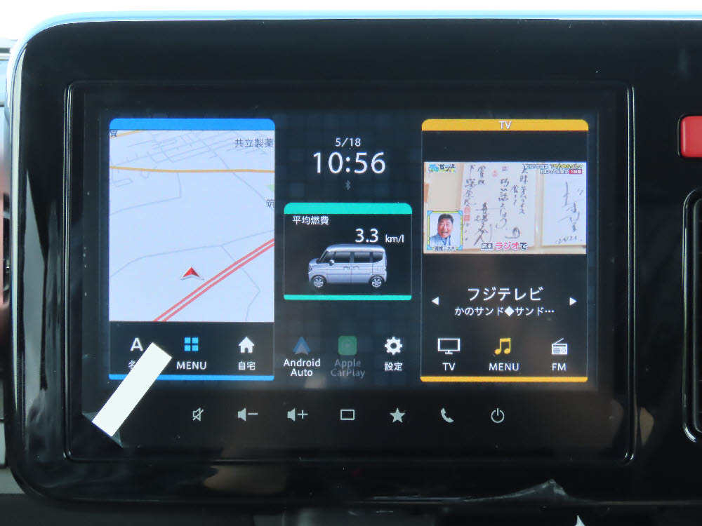 スズキ　スペーシアカスタム　HV　XS　ナビ付16枚目