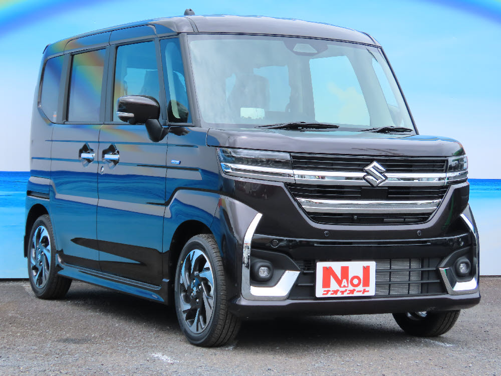 スズキ　スペーシアカスタム　HV　XS　ナビ付2枚目