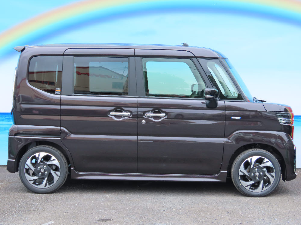 スズキ　スペーシアカスタム　HV　XS　ナビ付3枚目