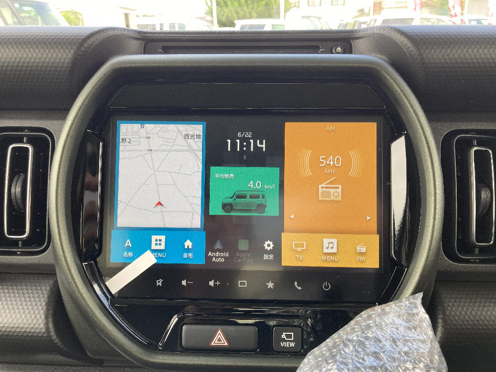 スズキ　ハスラー　タフワイルド　全方位ナビ　4型 15枚目