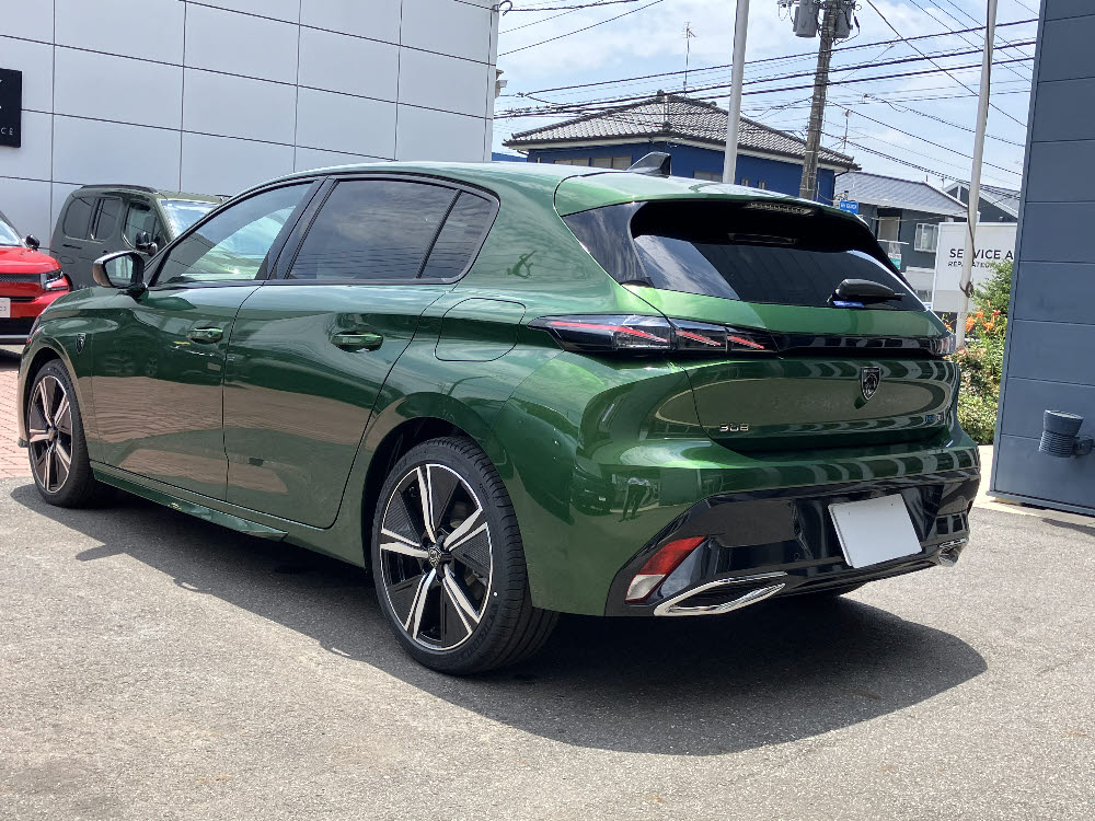 308 GT PHV オリビングリーン6枚目