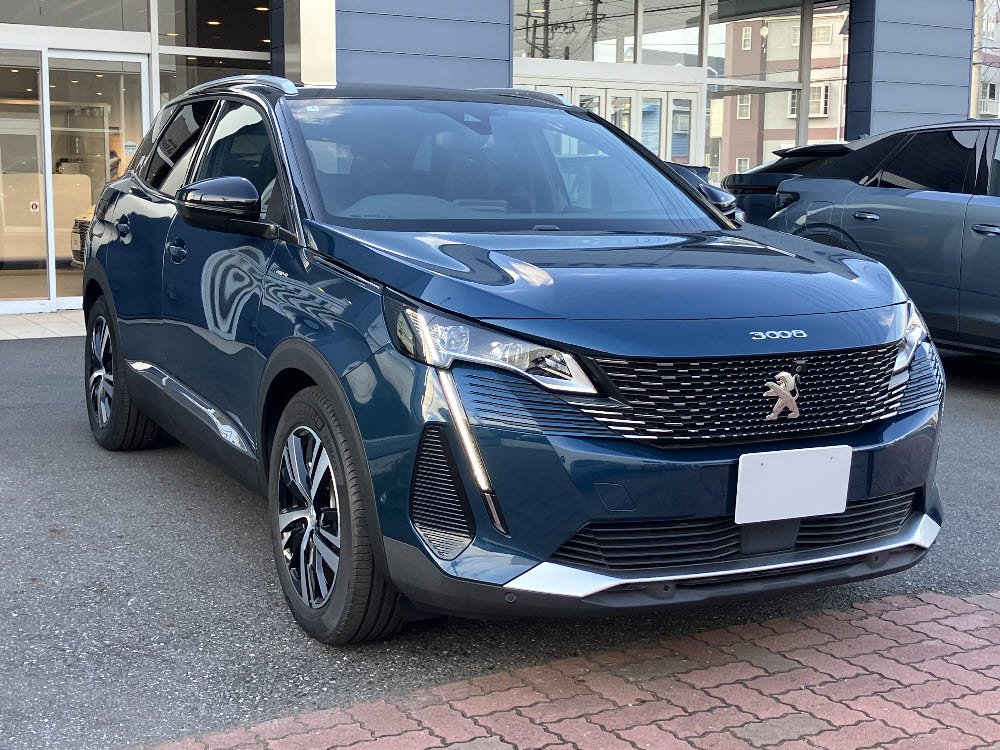 　3008 GT HYBRID4 PHV　セレベスブルー2枚目