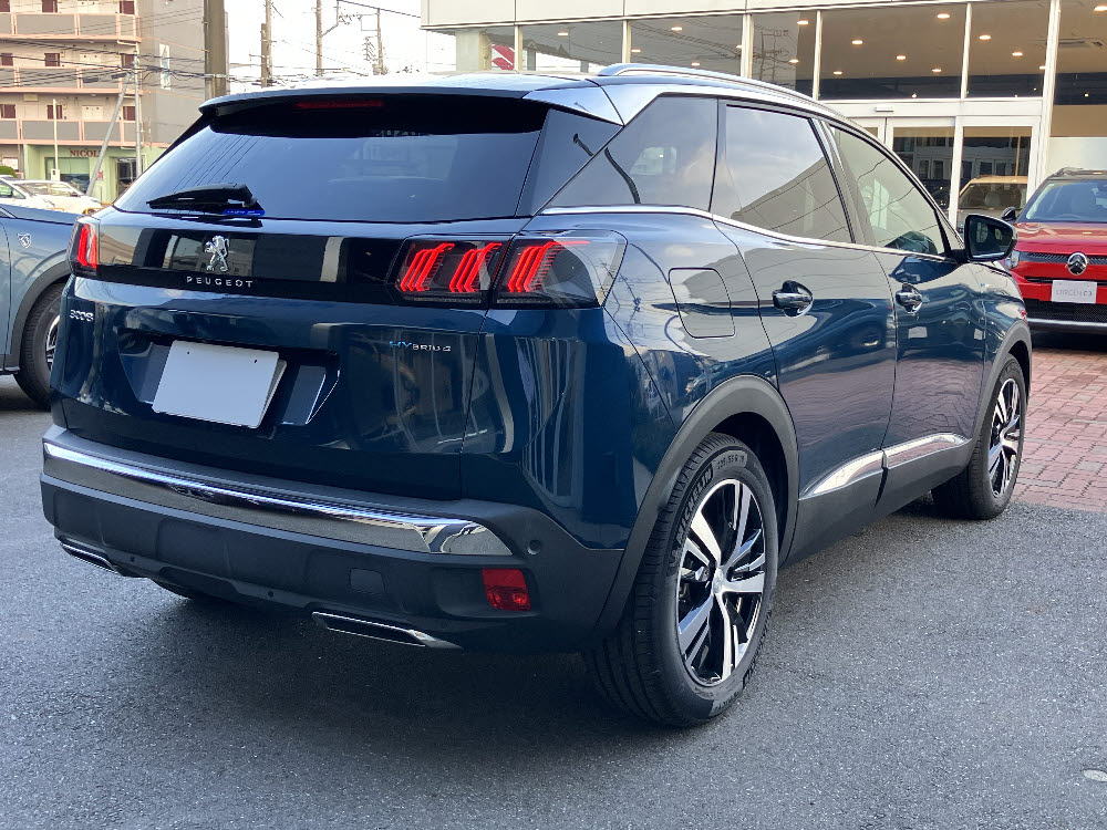 　3008 GT HYBRID4 PHV　セレベスブルー4枚目