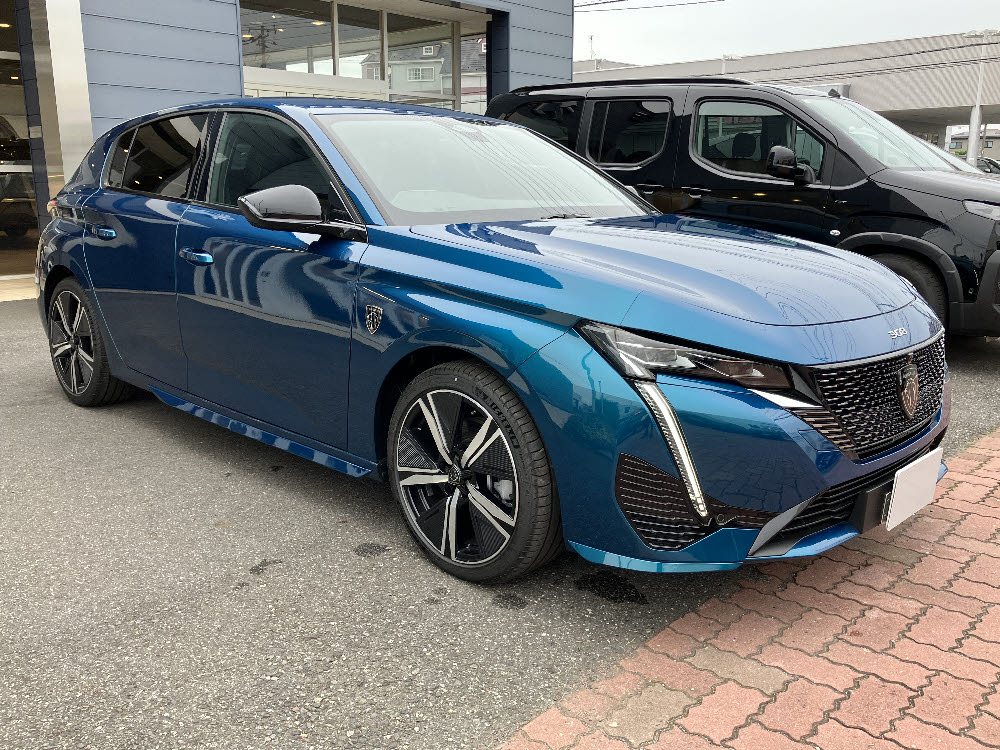 308 GT MHEV オブセッションブルー2枚目