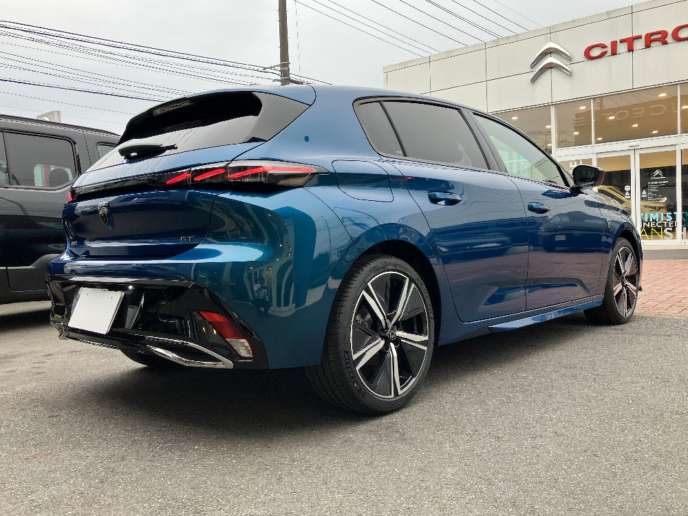 308 GT MHEV オブセッションブルー4枚目