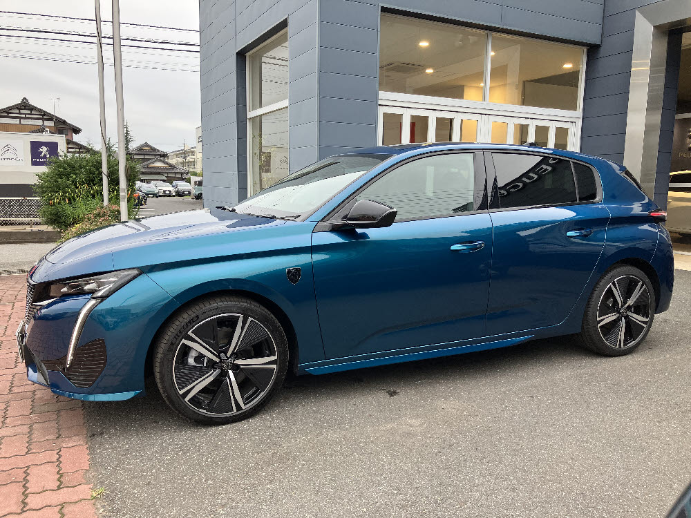 308 GT MHEV オブセッションブルー7枚目
