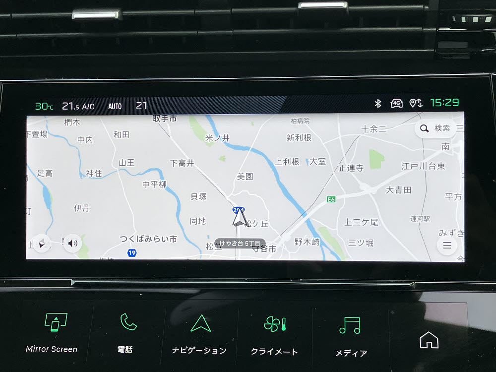 408 GT MHEV ペルラネラブラック<試乗車14枚目