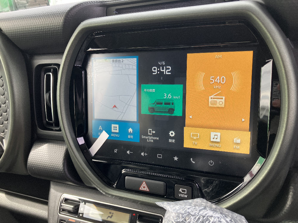 スズキ　ハスラー タフワイルド 2WD　ナビ付18枚目